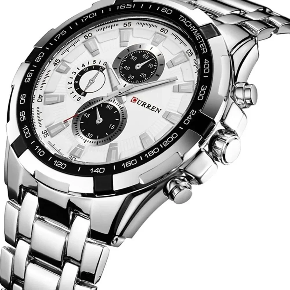 SILVER TOP QUALITY MEN BRAND NEW WATCH